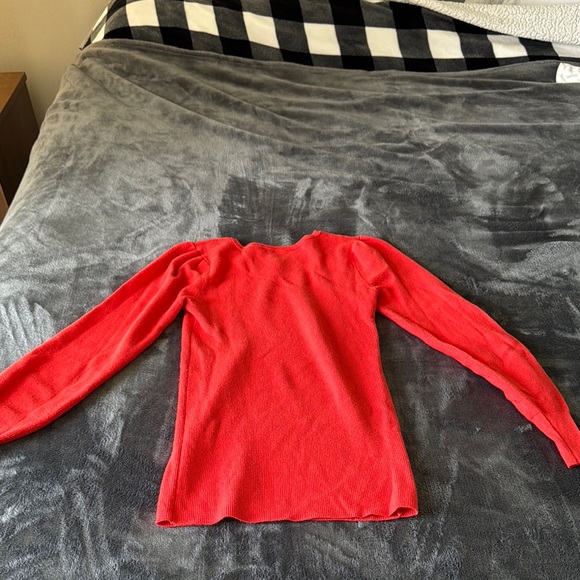 Ann Taylor Red Long Sleeve Sweater - Picture 5 of 5